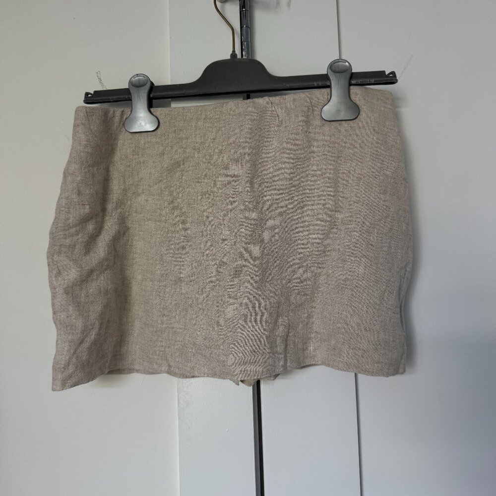 NWT Abercrombie & Fitch Scarlett Linen-Blend Mini Skort - Picture 3 of 5